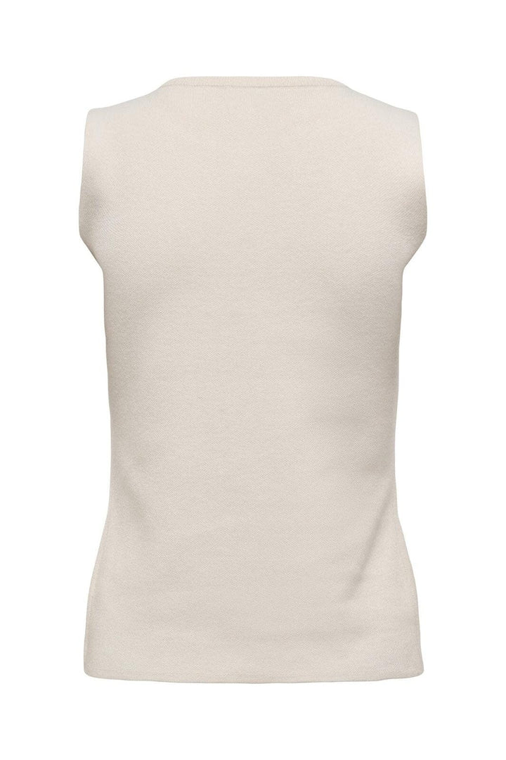 JDY - Jdyprime Life S/L On Fitted Vest Knt - 4875928 Whitecap Gray