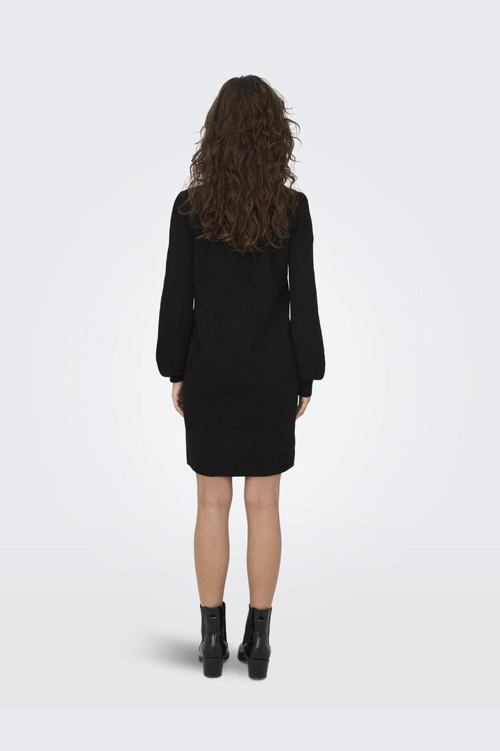 JDY - Jdyrue Life L/S High Neck Dress Knt - 3764537 Black