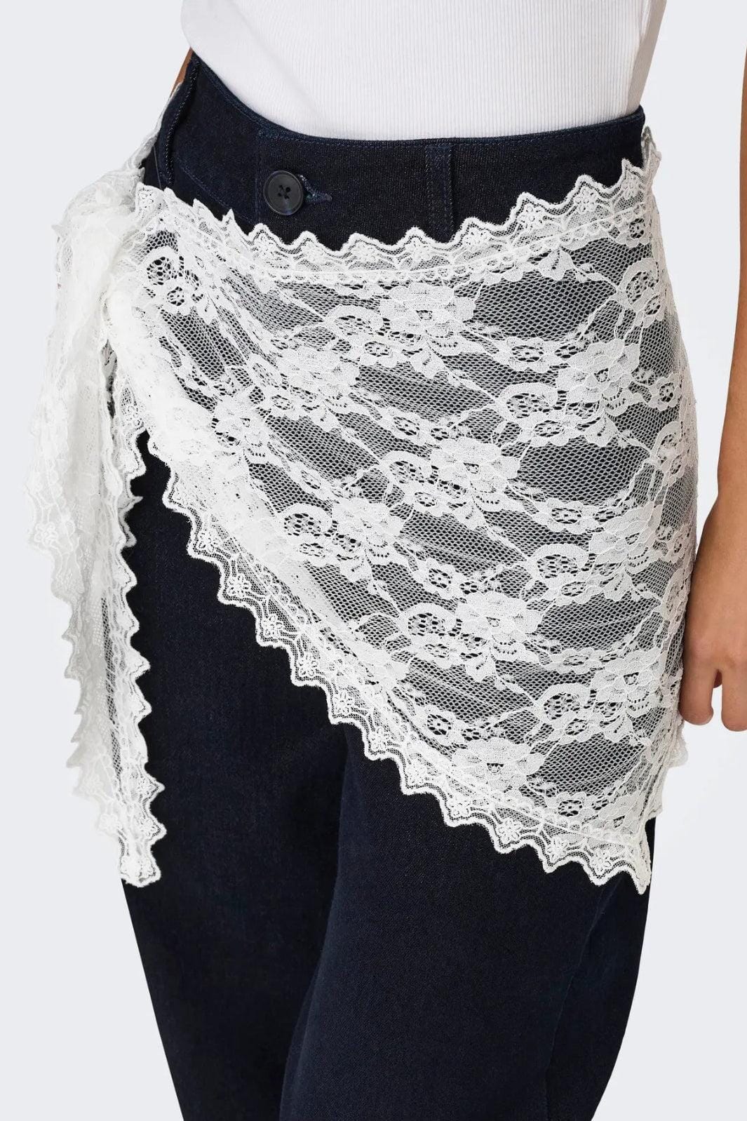 JDY - Jdysafira Lace Scarf - 5082525 Cloud Dancer Tørklæder 