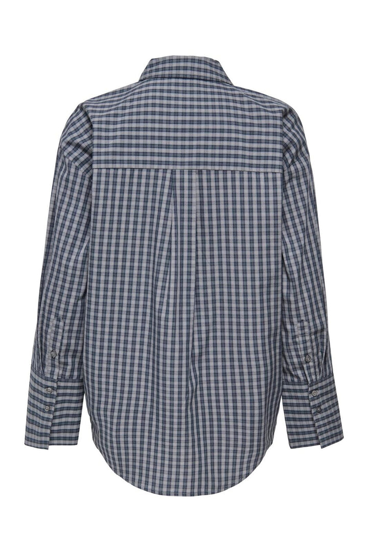JDY - Jdyserena L/S Shirt - 5115070 Dark Grey Melange Black Iris