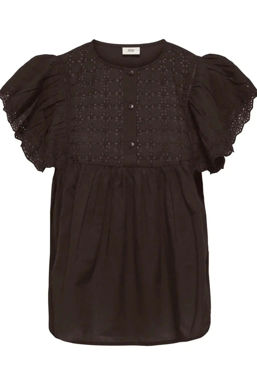 JDY - Jdysigga S/S Top - 5049072 Chocolate Torte Toppe 