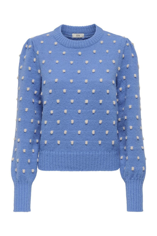 JDY - Jdysigrid Life L/S On Puff Pull Knt - 4815978 Ebb And Flow W. Cement Dots