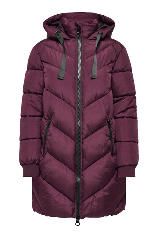 JDY - Jdyskylar Life Hood Jacket - 4892093 Fig Black Jakker 