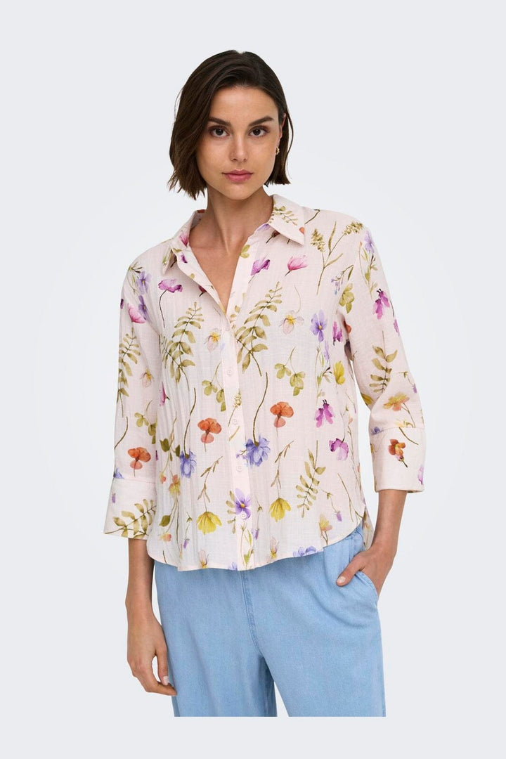 JDY - Jdyviola Life 3/4 Shirt - 4893954 Pristine Garden Flower