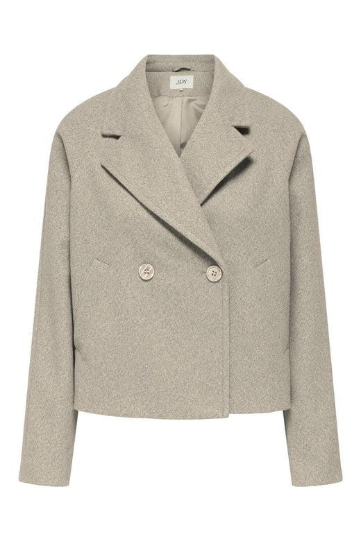 JDY - Jdyviola Life Short Jacket Hab - 4868303 Nature Melange With White