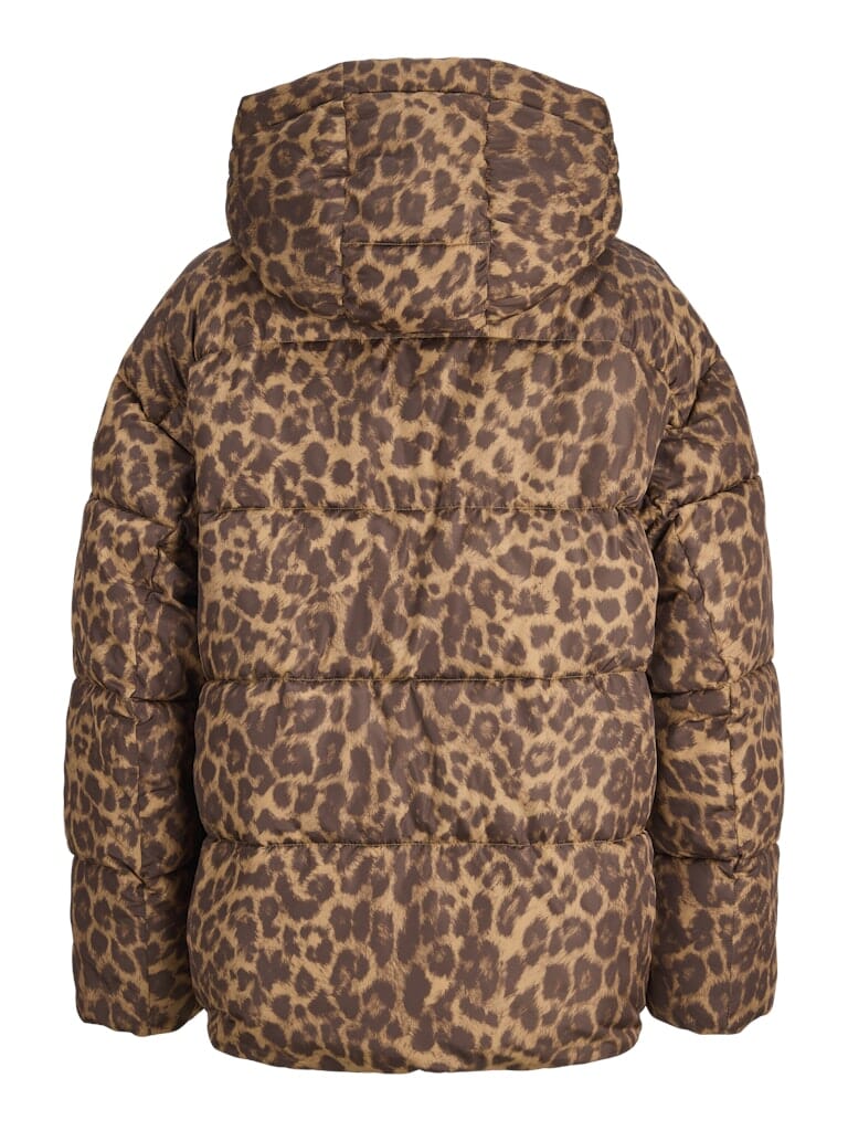 Jjxx - Jxana Leopard Puffer Jacket - 4934955 Toasted Coconut Leopard Jakker 