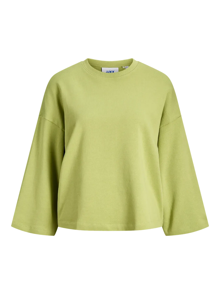 Jjxx - Jxbella Loose 3/4 Sleeves Sweat Swt - 5093452 Fern Bluser 