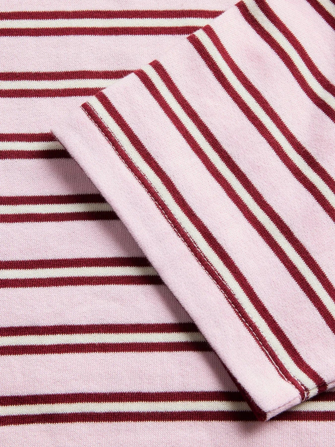 Jjxx - Jxbillie Loose Ls Stripe Sweat Swt - 5093323 Pink Lady Vanilla Ice/Cabernet Bluser 