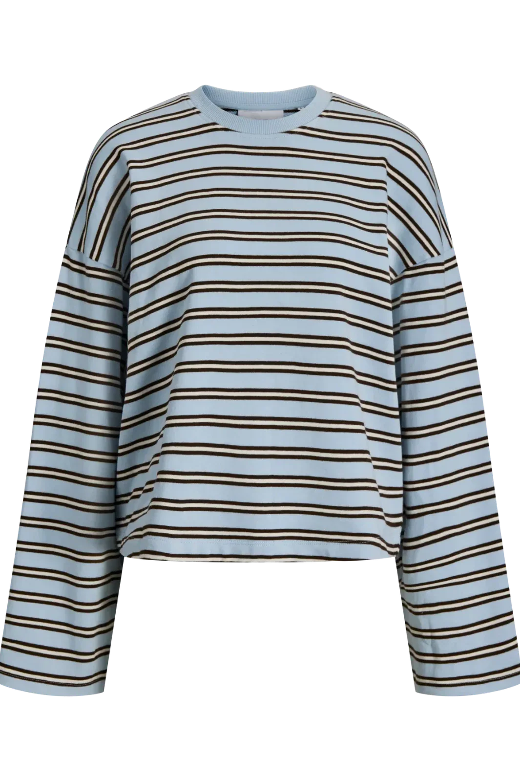 Jjxx - Jxbillie Loose Ls Stripe Sweat Swt - 5093801 Skyway Vanilla Ice/Demitasse Bluser 