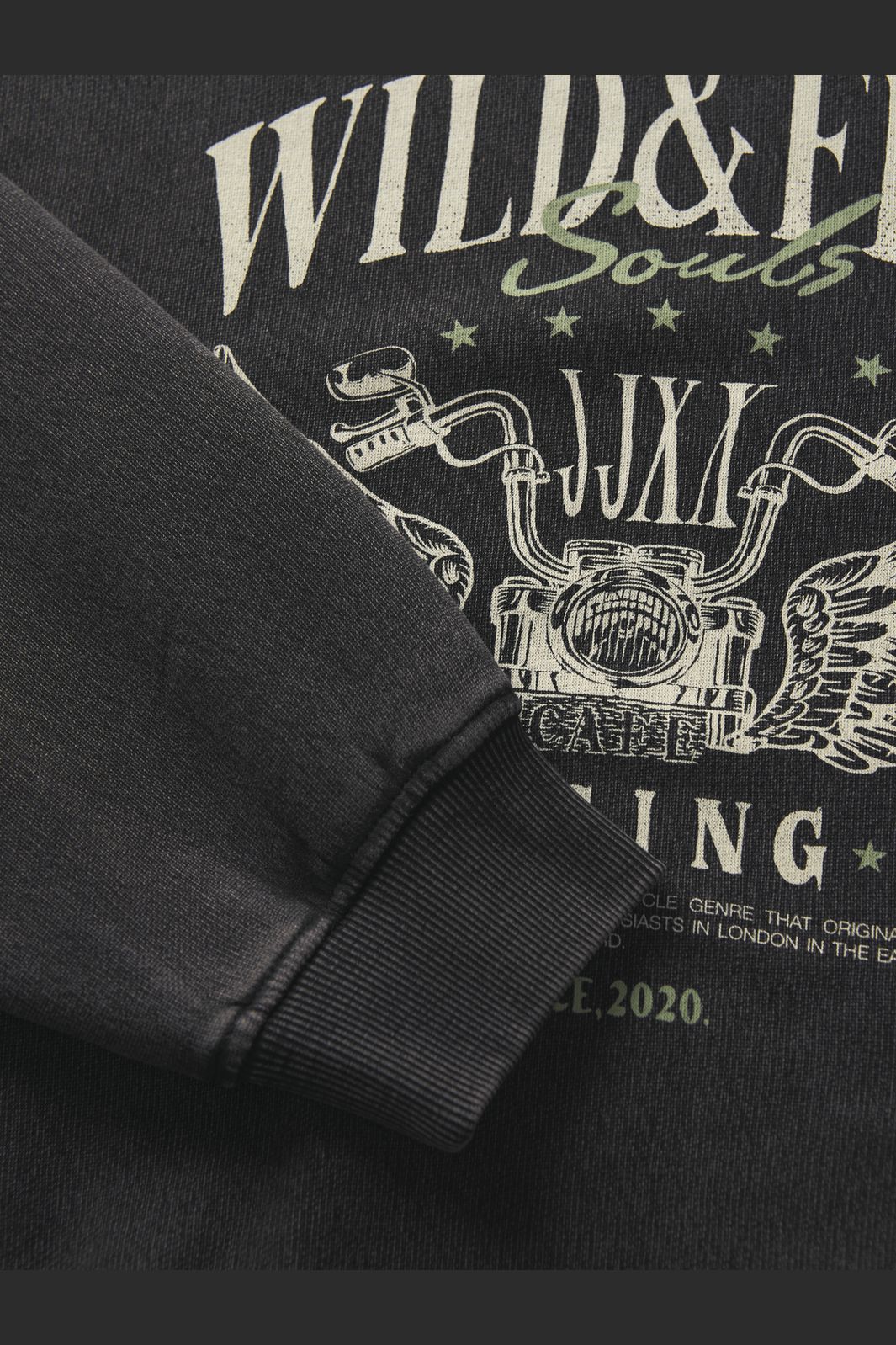 Jjxx - Jxbritta Rlx Ls Crew Swt - 4808882 Black Wild And Free