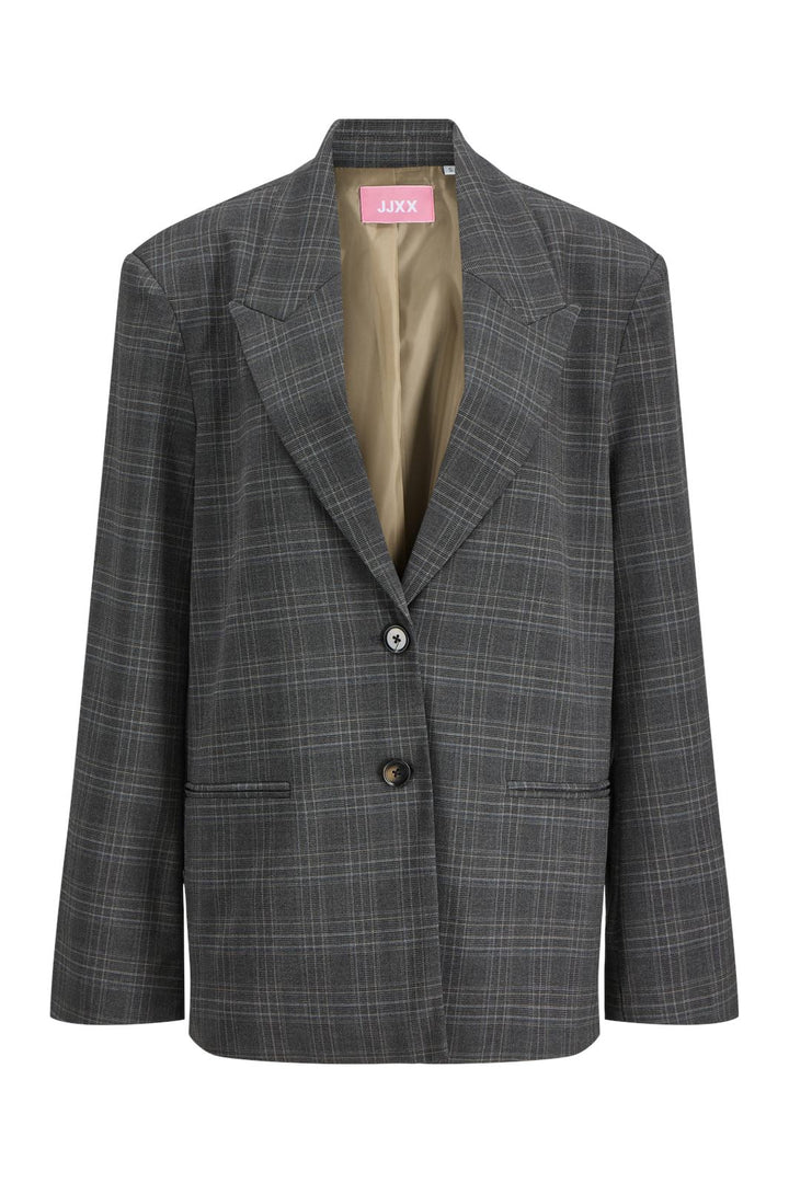 Jjxx - Jxellis Boyfriend Blazer Tlr - 4781428 Dark Grey Melange Check