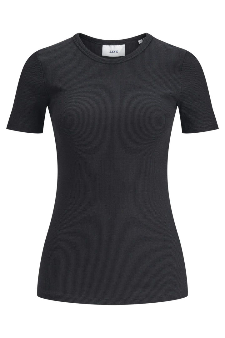 Jjxx - Jxfrankie Str Ss Rib Tee - 4211239 Black