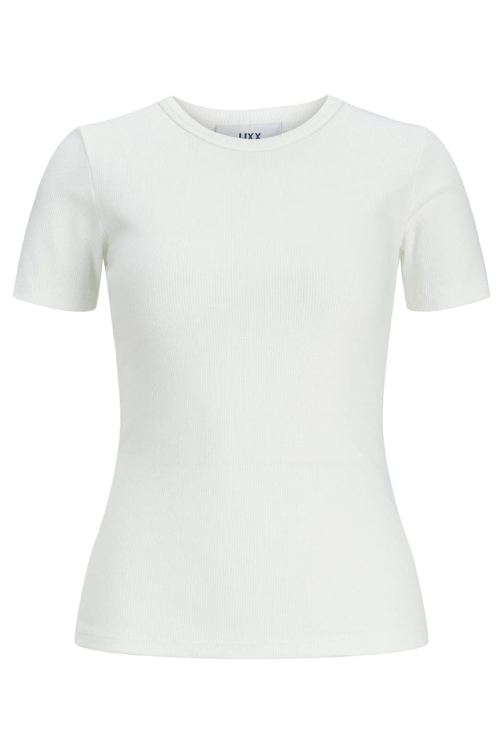 Jjxx - Jxfrankie Str Ss Rib Tee - 4244251 Bright White