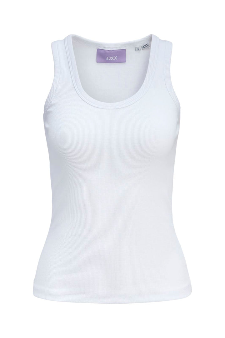 Jjxx - Jxfrida Sl U-Neck Top - 4792639 Bright White