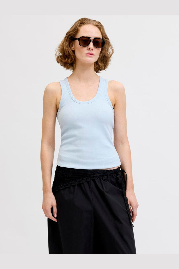 Jjxx - Jxfrida Sl U-Neck Top - 5003195 Skyway