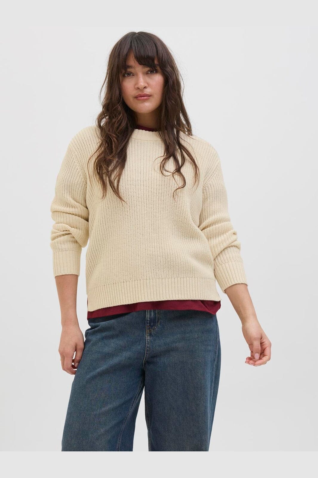 Jjxx - Jxglobal Crew Neck Knit - 4897332 Moonbeam