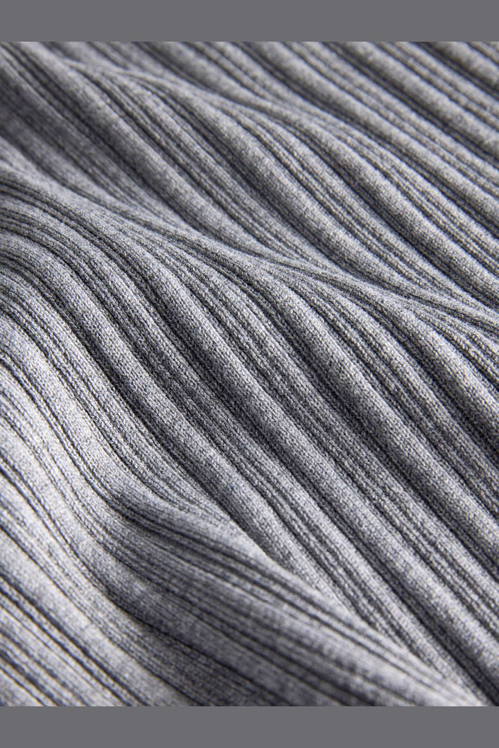 Jjxx - Jxhadley Tight Ss Polo Knit - 4916147 Medium Grey Melange