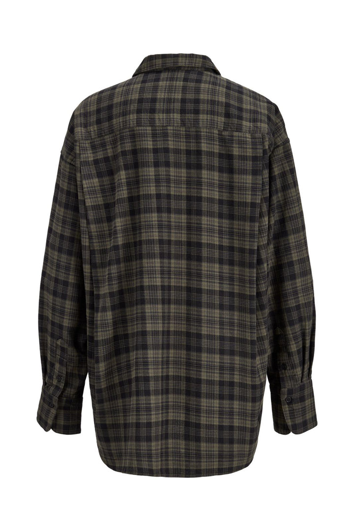 Jjxx - Jxjamie Check Flannel Ls Shirt - 5230193 Black Olive Night