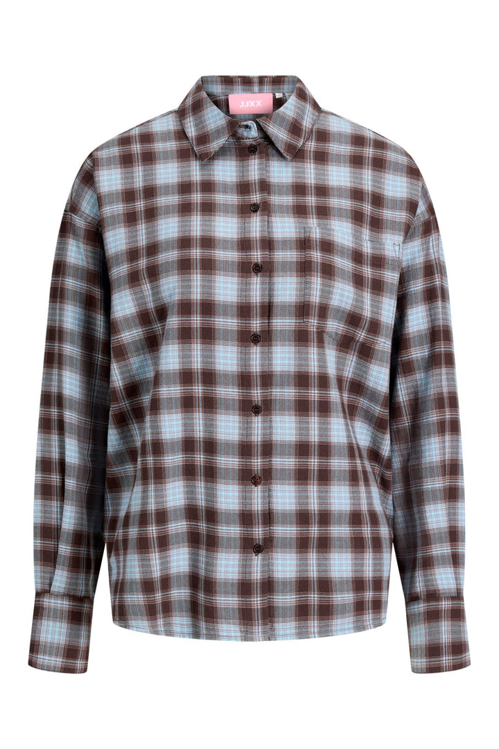 Jjxx - Jxjamie Check Flannel Ls Shirt Sn - 5040585 Skyway Carafe