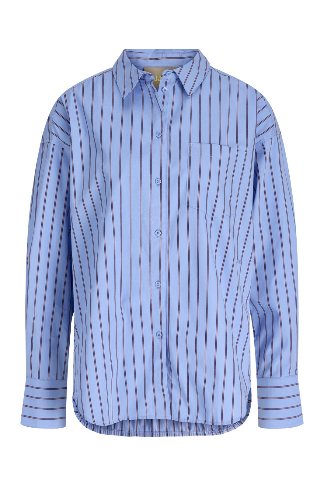 Jjxx - Jxjamie Ls Relaxed Poplin Shirt - 4903188 Vista Blue Cabernet