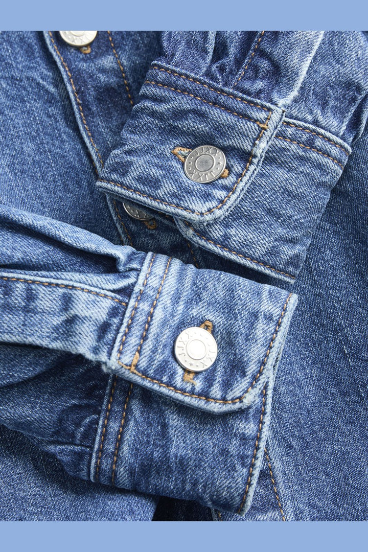 Jjxx - Jxjamila Ls Denim Overshirt R282 Ln - 4825649 Medium Blue Denim