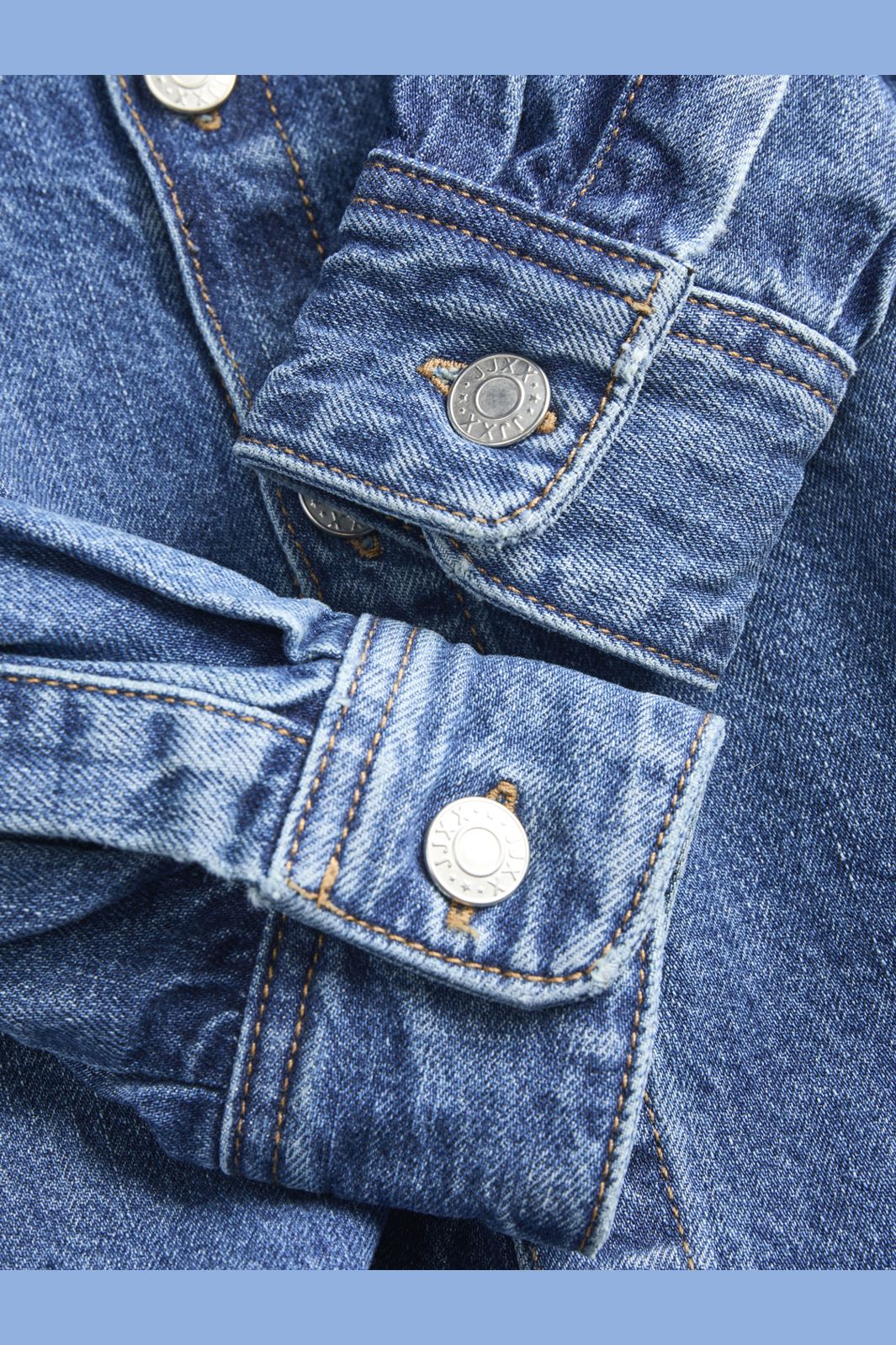 Jjxx - Jxjamila Ls Denim Overshirt R282 Ln - 4825649 Medium Blue Denim