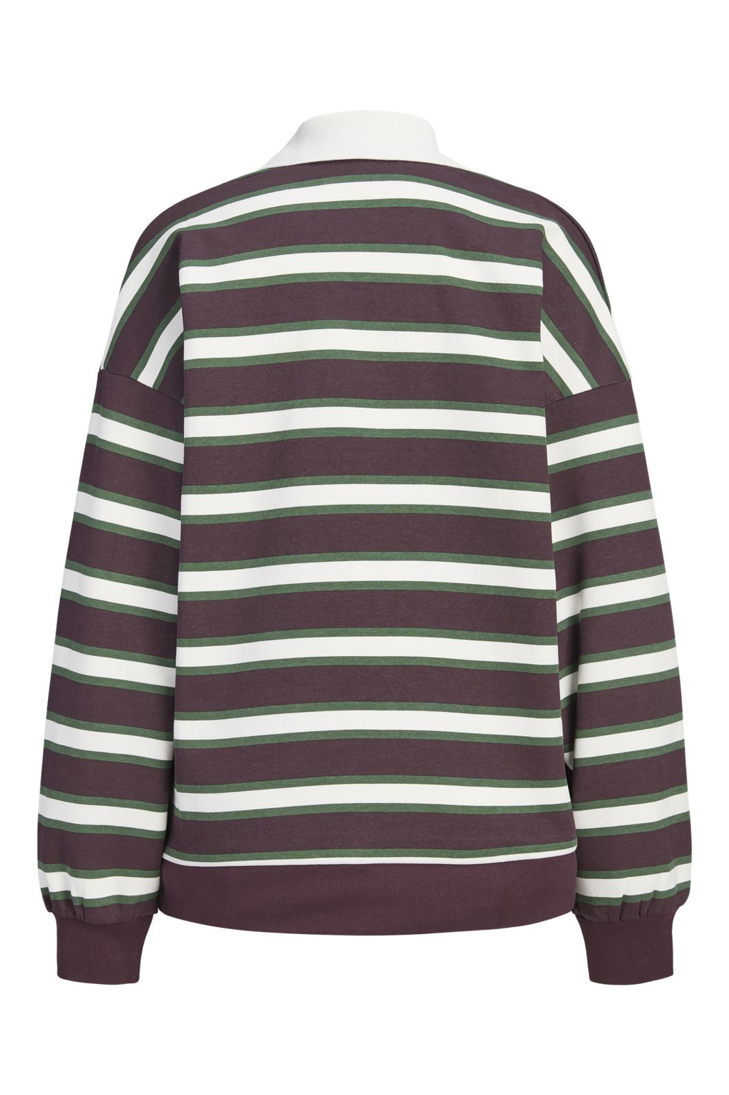 Jjxx - Jxpaloma Ls Stripe Polo Swt - 5129889 Fudge Vanilla Ice / Greener Pastures