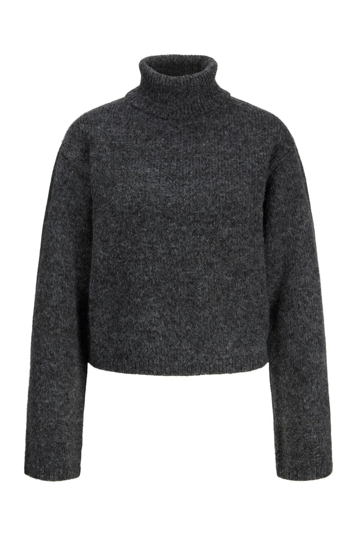 Jjxx - Jxrosanna Roll Neck Knit - 4898557 Dark Grey Melange