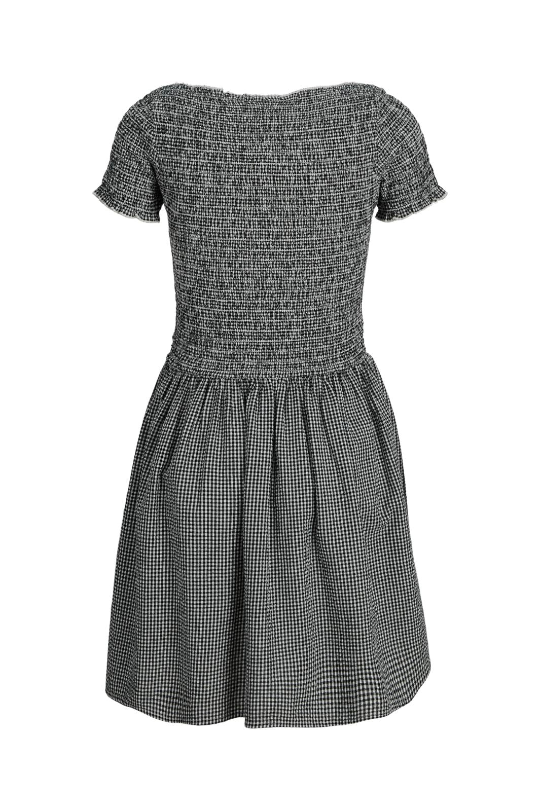 Jjxx - Jxzoe Seersucker Ss Smock Dress - 4984824 Black Blanc De Blanc