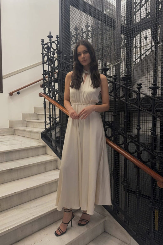 Karmamia - Ava Maxi Dress 2087 - Porcelain Kjoler 