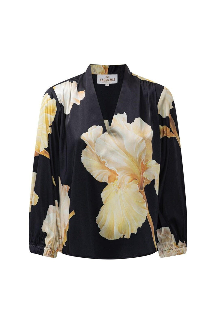Karmamia - Jody Blouse 2348 - Gold Maxi Flower