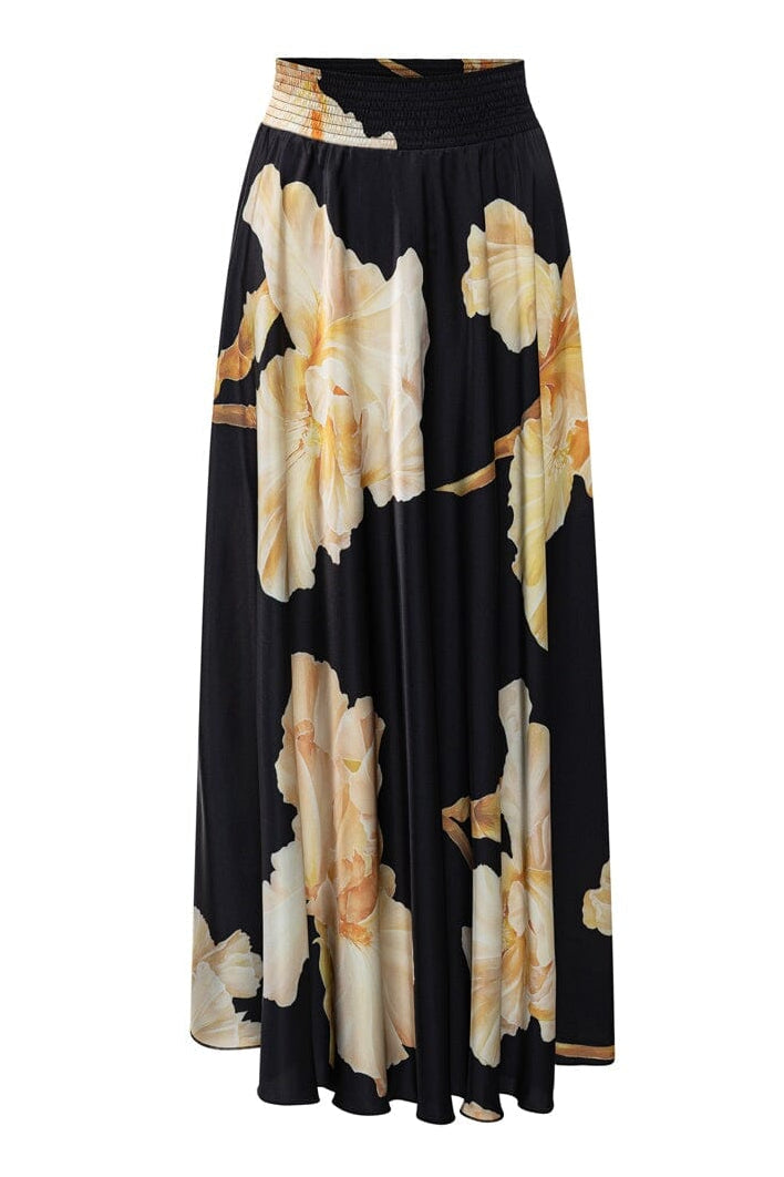 Karmamia - Savannah Skirt 2347 - Gold Maxi Flower