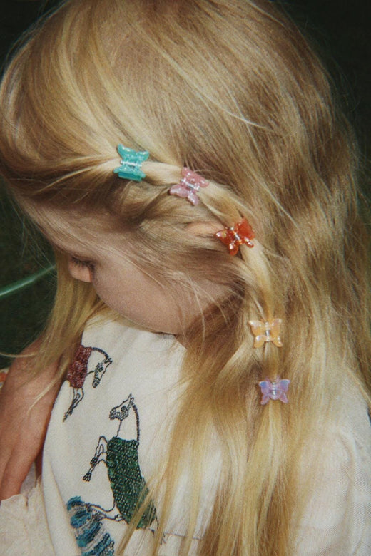 Konges Sløjd - 10 Pack Mini Butterfly Hair Claws Ks105212 - Multi