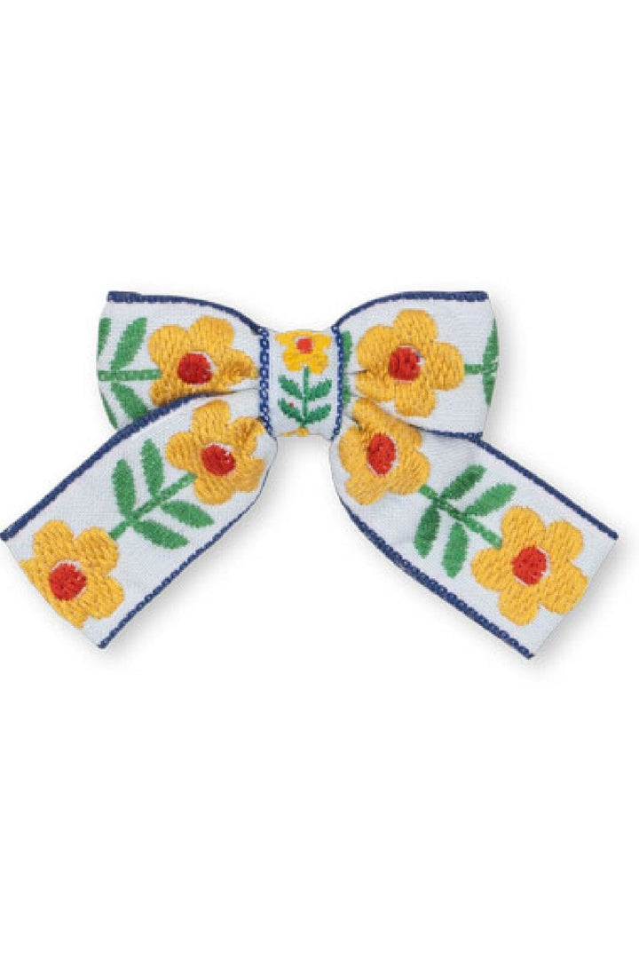 Konges Sløjd - 4 Pack Bow Hair Clips Ks102747 - White/rose