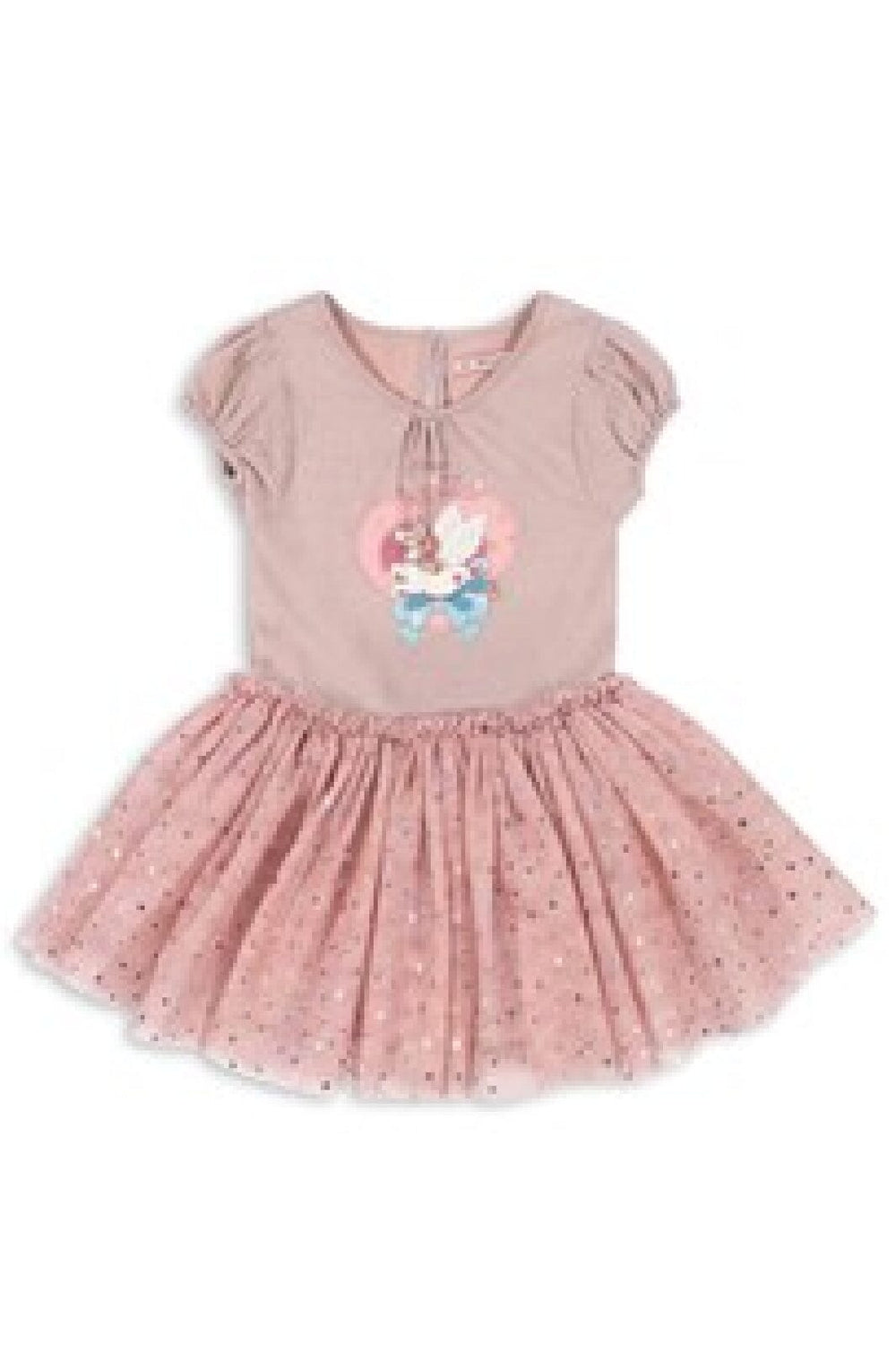 Konges Sløjd - Ada Fairy Ballerina Glitter Dress Ks103299 - Fairy Etoile Holographic Pink
