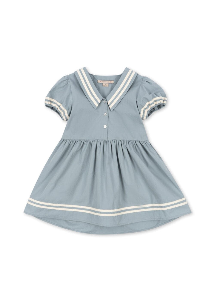 Konges Sløjd - Celebration Allie Sailor Dress Gots Ks103567 - Ashley Blue Kjoler 