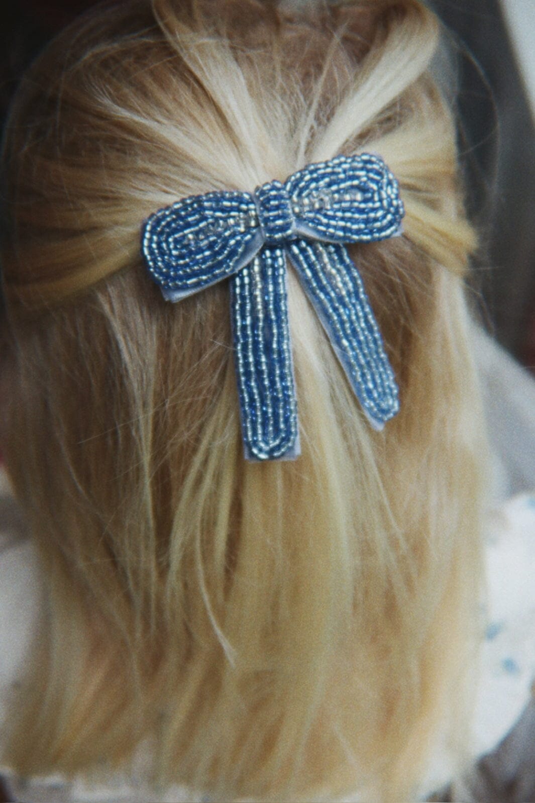 Konges Sløjd - Celebration Pearl Bow Hair Clip Ks103573 - Ashley Blue Hårspænder 
