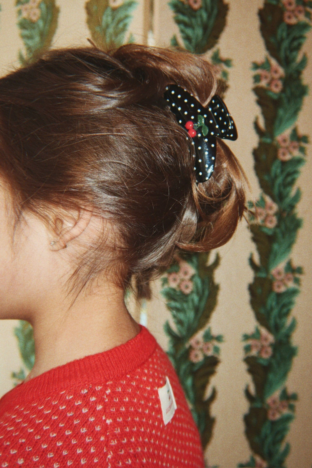 Konges Sløjd - Cherry Dot Big Hair Claw Ks106409 - Multi Hårklemmer 