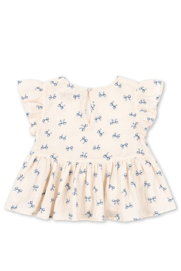 Konges Sløjd - Coco Top Gots Ks103205 - Bow Bleu