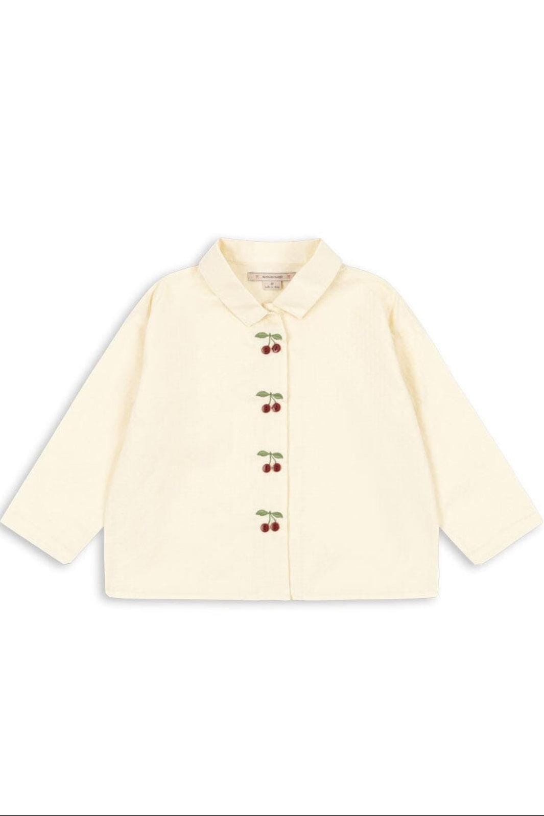 Konges Sløjd - Evia Cherry Shirt Gots Ks104795 - Cloud Cream