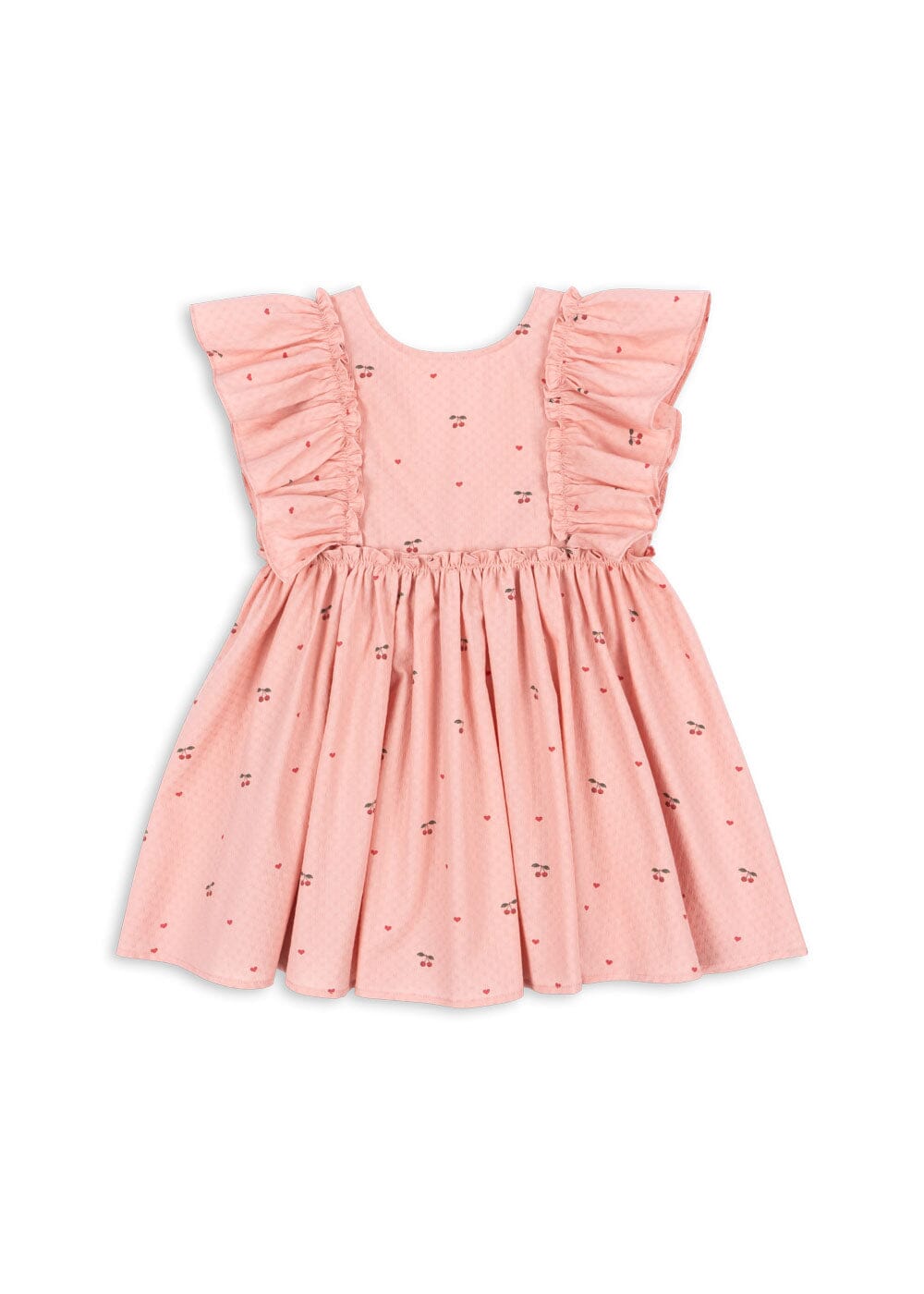 Konges Sløjd - Evia Frill Dress Gots Ks105660 - Cherry Coeur