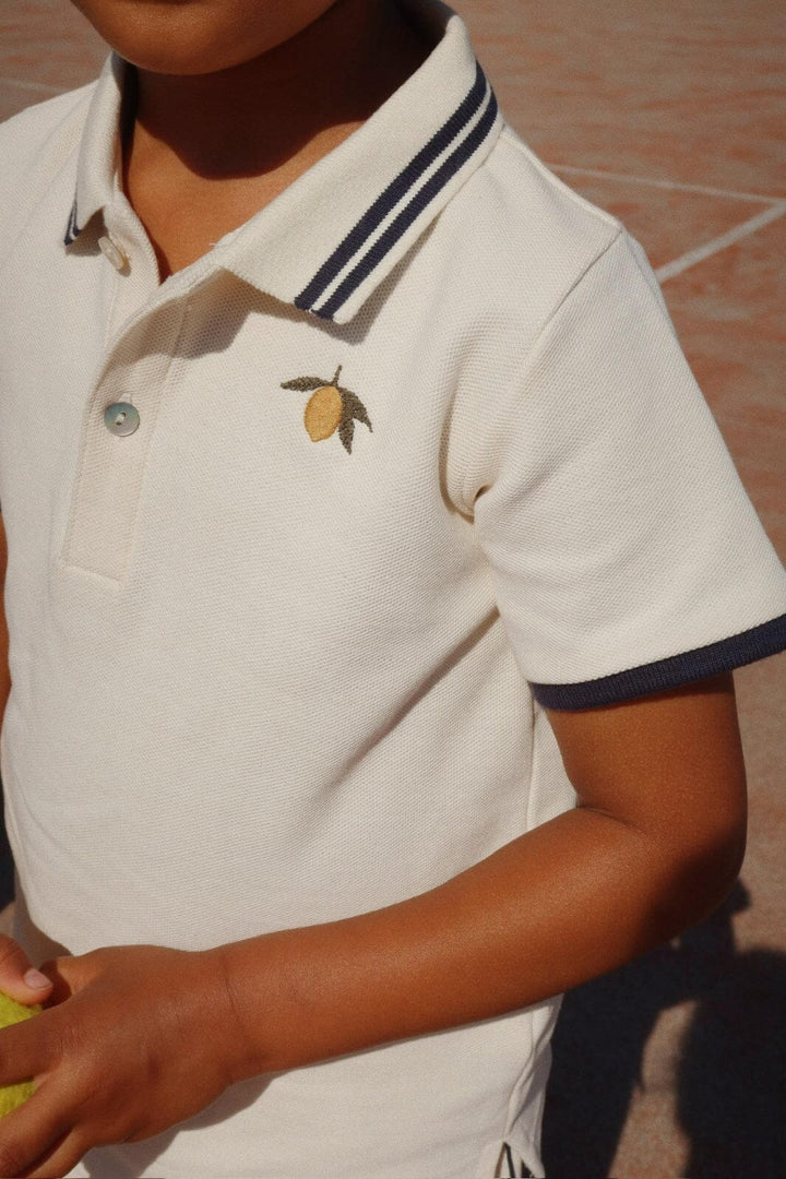 Konges Sløjd - Florian Polo Shirt Gots Ks103304 - Antique White