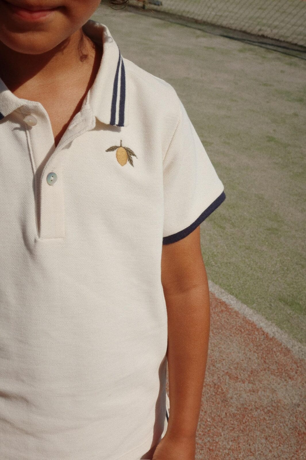 Konges Sløjd - Florian Polo Shirt Gots Ks103304 - Antique White