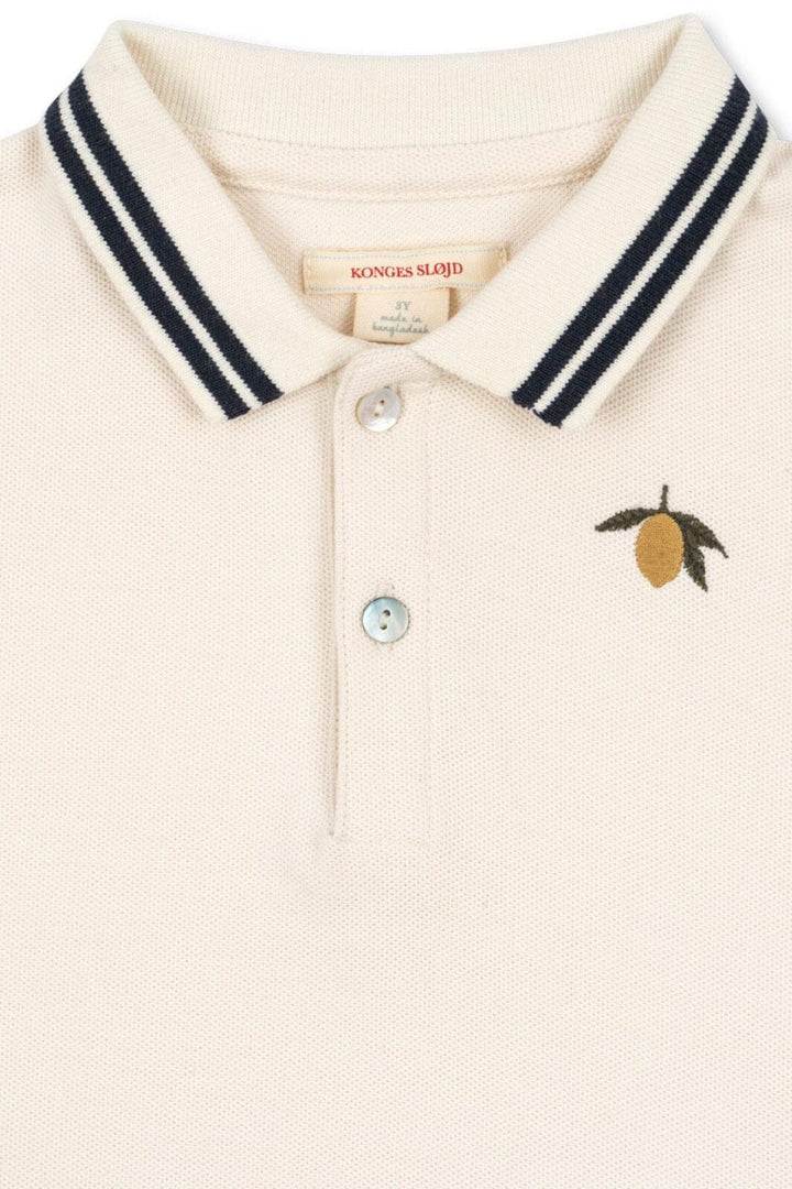 Konges Sløjd - Florian Polo Shirt Gots Ks103304 - Antique White