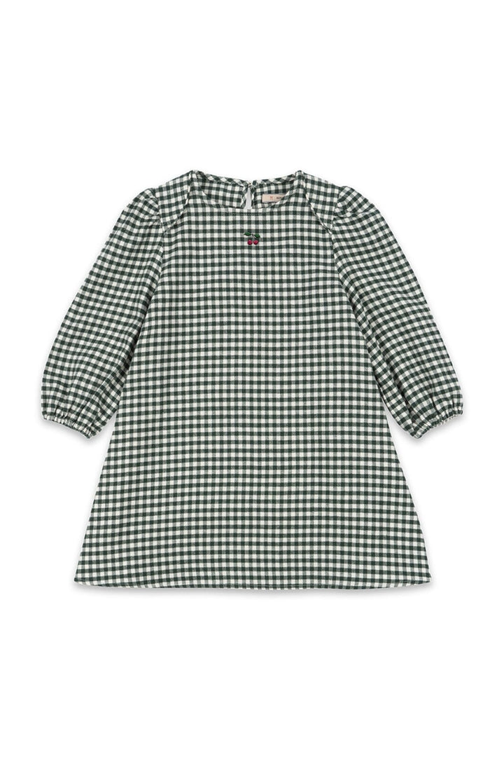 Konges Sløjd - Foret Dress Gots Ks104193 - Green Check Kjoler 