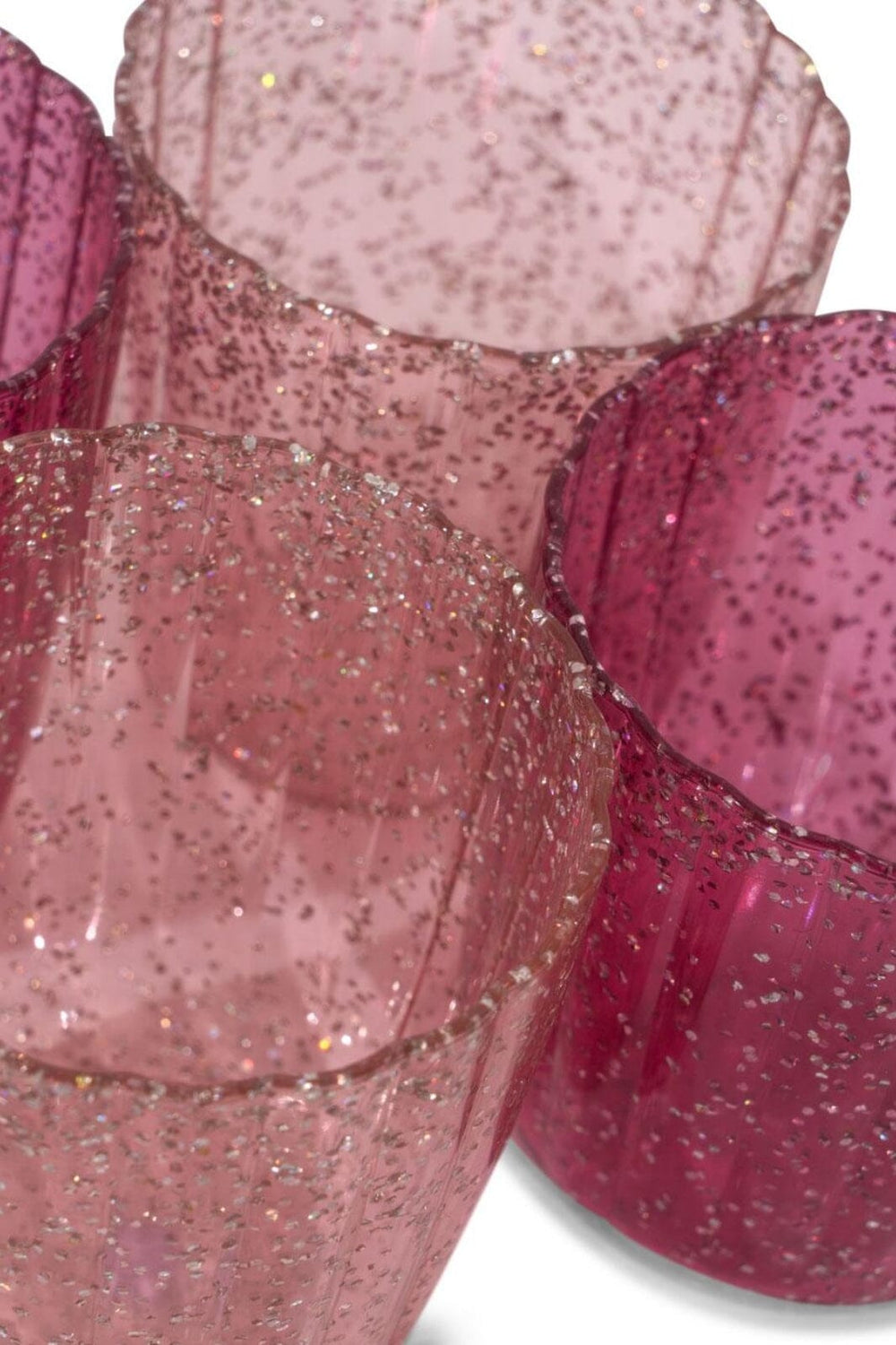 Konges Sløjd - Glitter Cup 4 Pack Ks103147 - Sparkling Pink Mix