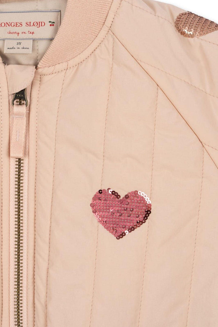 Konges Sløjd - Juno Sequin Bomber Jacket Ks103490 - Cameo Rose
