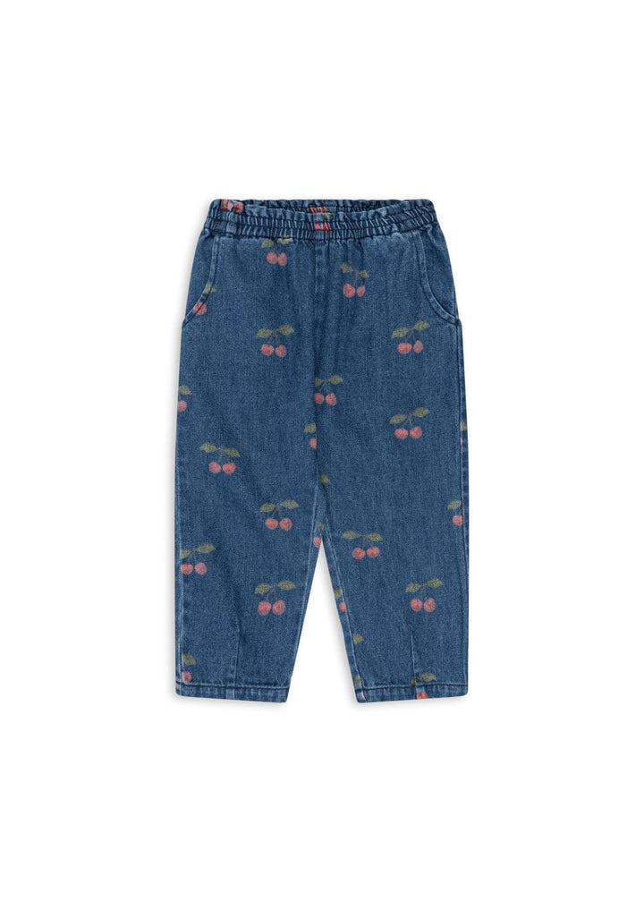 Konges Sløjd - Magot Frill Pants Gots Ks107621 - Ma Grande Cerise Denim
