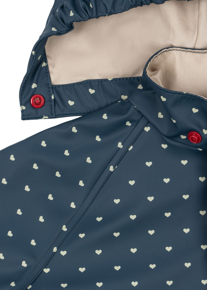 Konges Sløjd - Rainy Palme Set Girl Ks105050 - Heart Blues Regntøj 