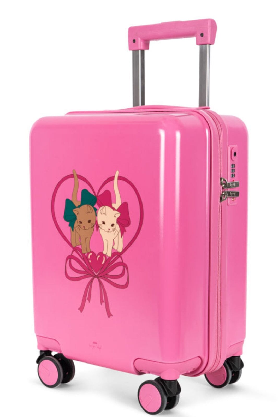 Konges Sløjd - Travel Suitcase Ks102335 - Bow Kitty Pink